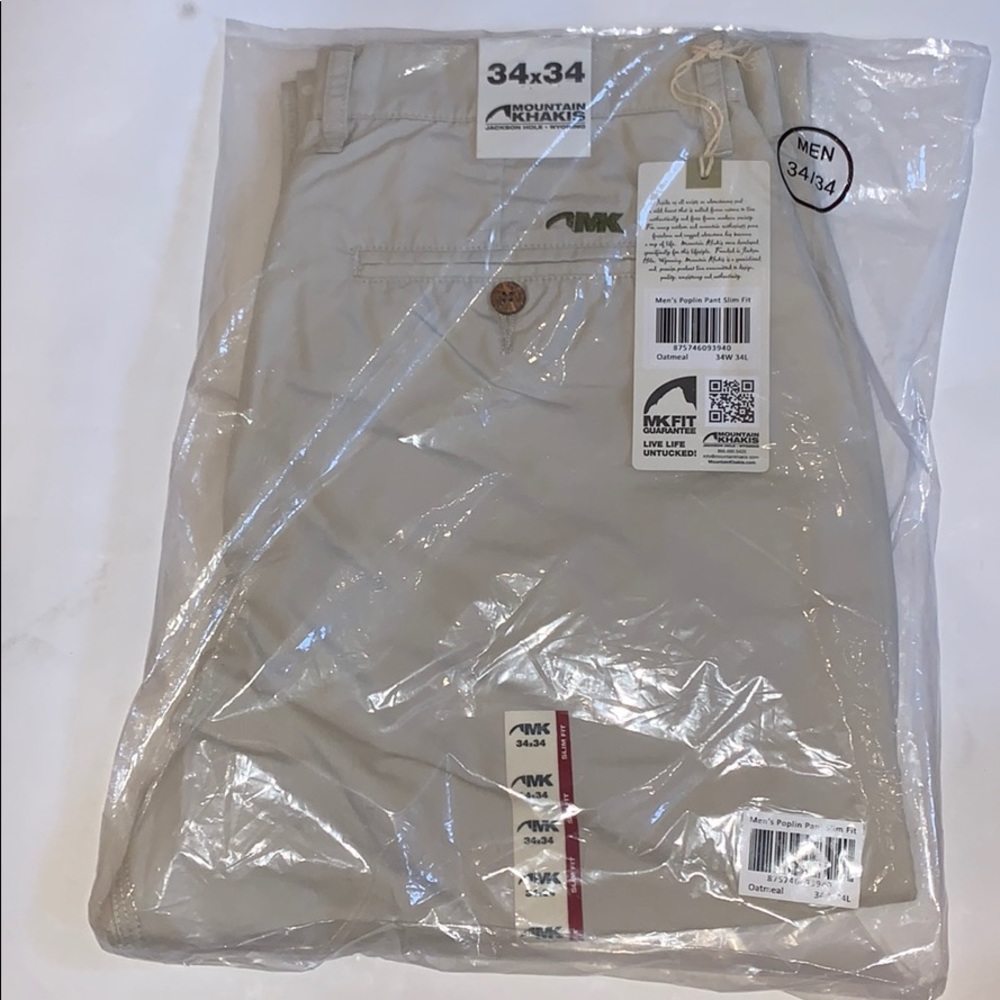 Mountain khaki poplin pant